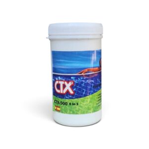 أقراص كلور مسابح CTX الإسباني 90% – عبوة 1 كغ (5 أقراص × 200غ)