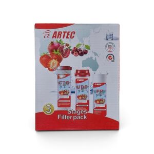 طقم فلاتر ARTEC ثلاثي المراحل – PP + UDF + CTO لأنظمة تنقية المياه